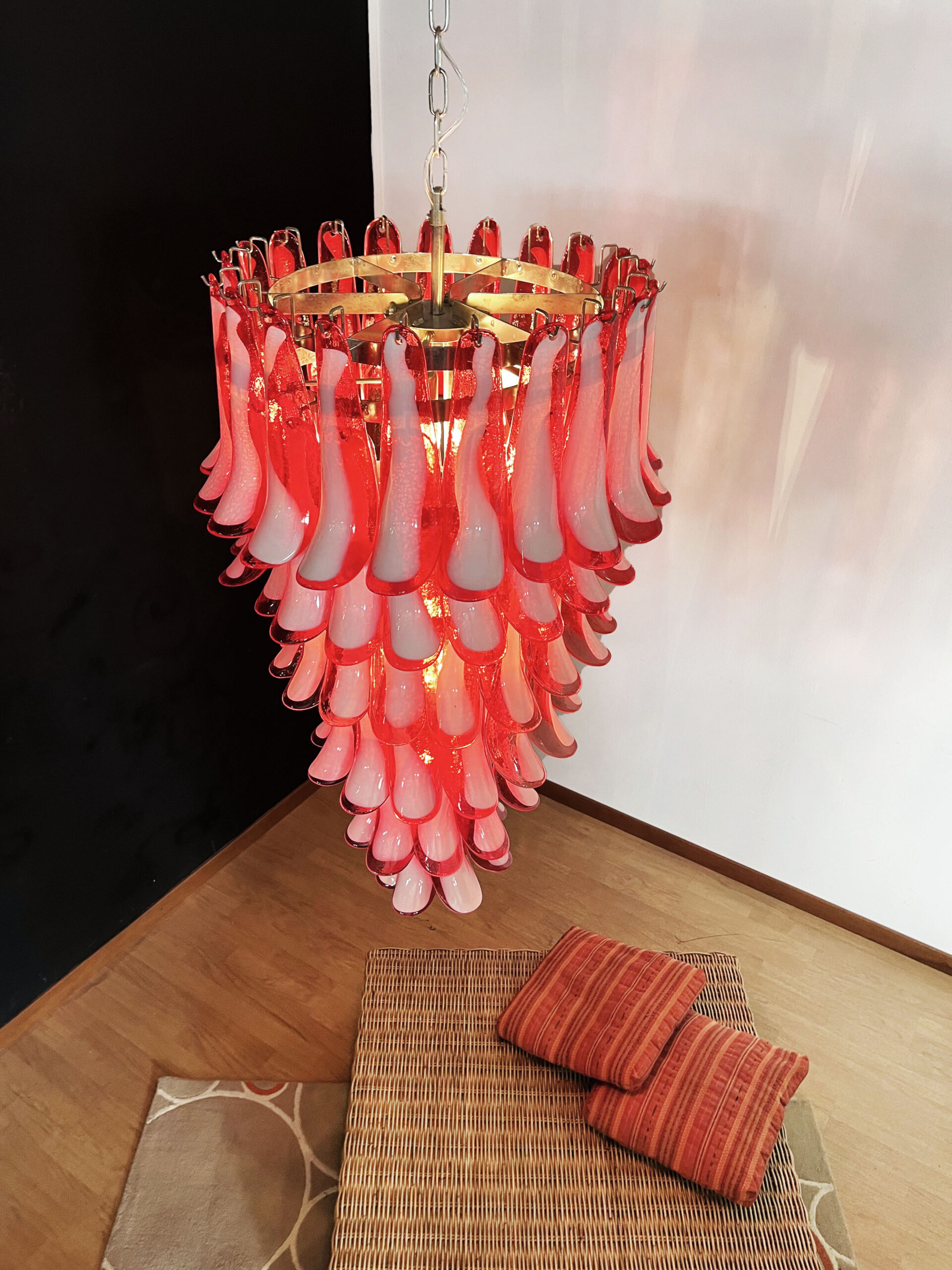 Handblown Murano glass — Petal Pink