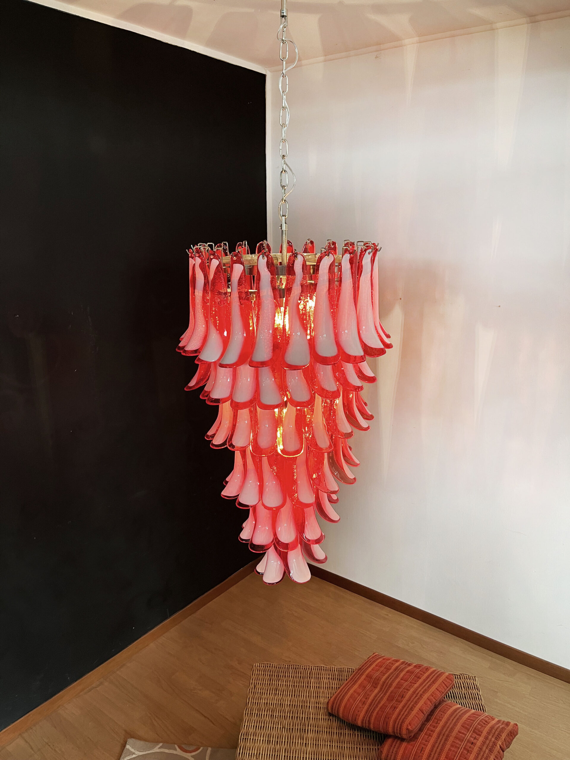Handblown Murano glass — Petal Pink