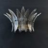 Handblown Murano glass — Palmette Smoked