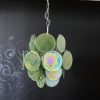 Handblown Murano glass — Disks Green