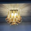 Handblown Murano glass — Petal Amber