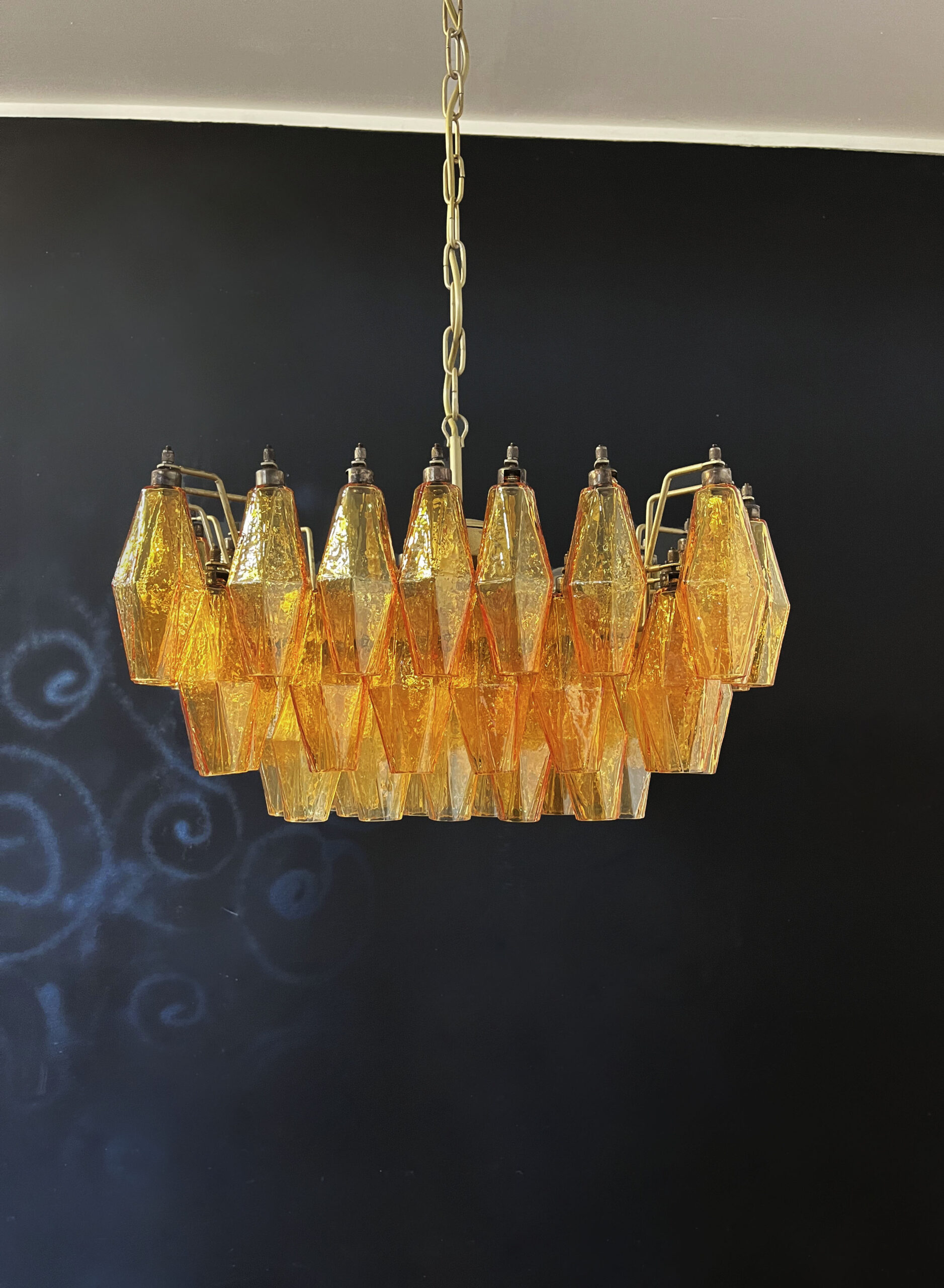Handblown Murano glass — Poliedri Amber