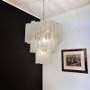 Handblown Murano glass — Tubular White