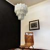 Handblown Murano glass — Tubular White