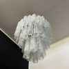 Handblown Murano glass — Tubular White