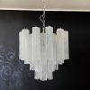 Handblown Murano glass — Tubular White