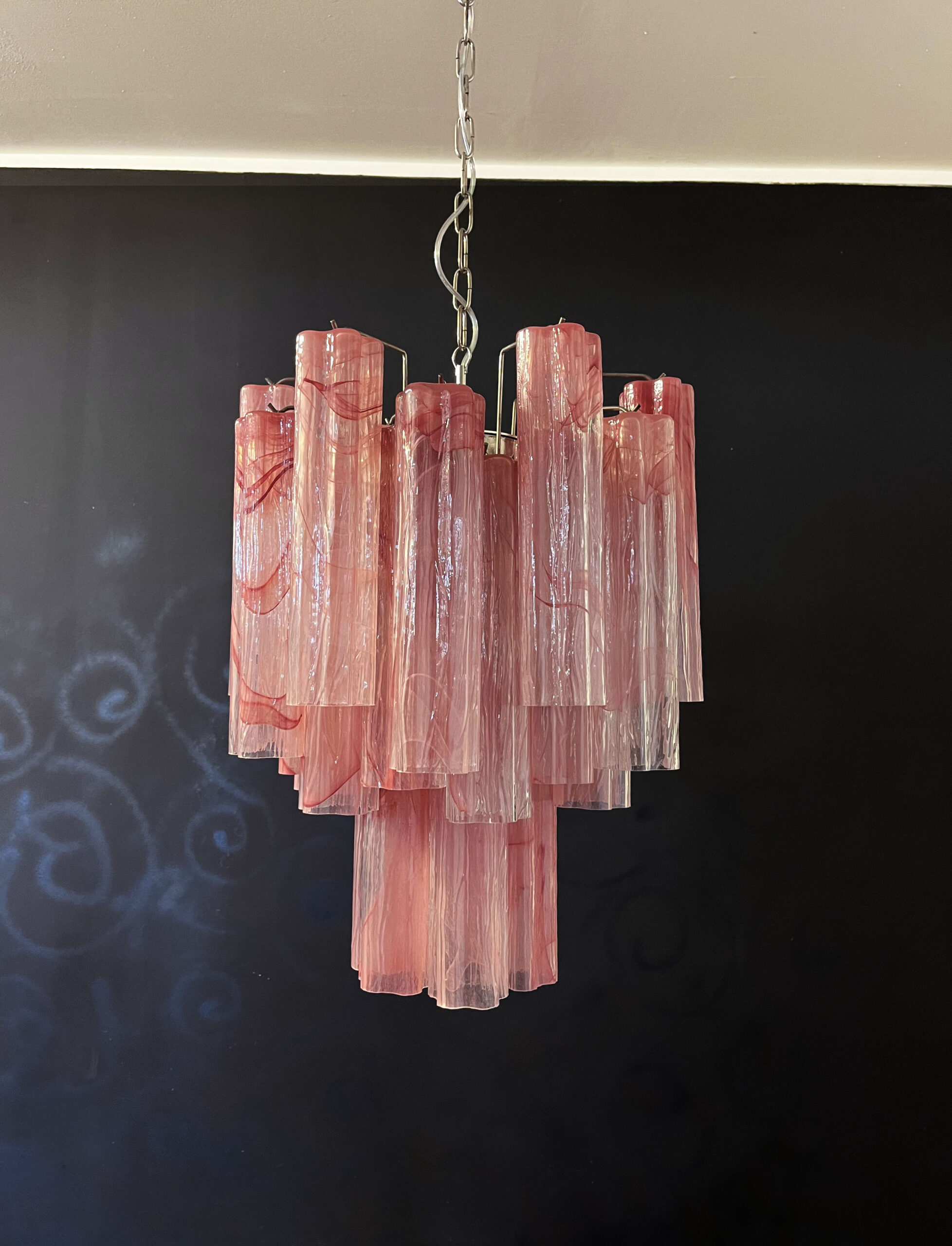 Handblown Murano glass — Tubular Pink