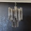 Handblown Murano glass — Tubular Smoked