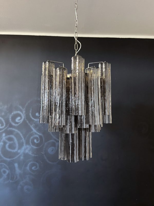 Handblown Murano glass — Tubular Smoked