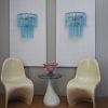 Handblown Murano glass — Tubular Blue