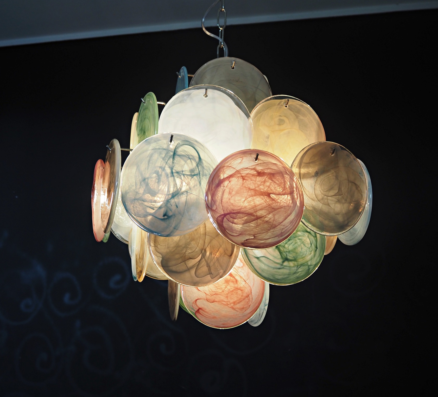 Handblown Murano glass — Alabaster Multicolour