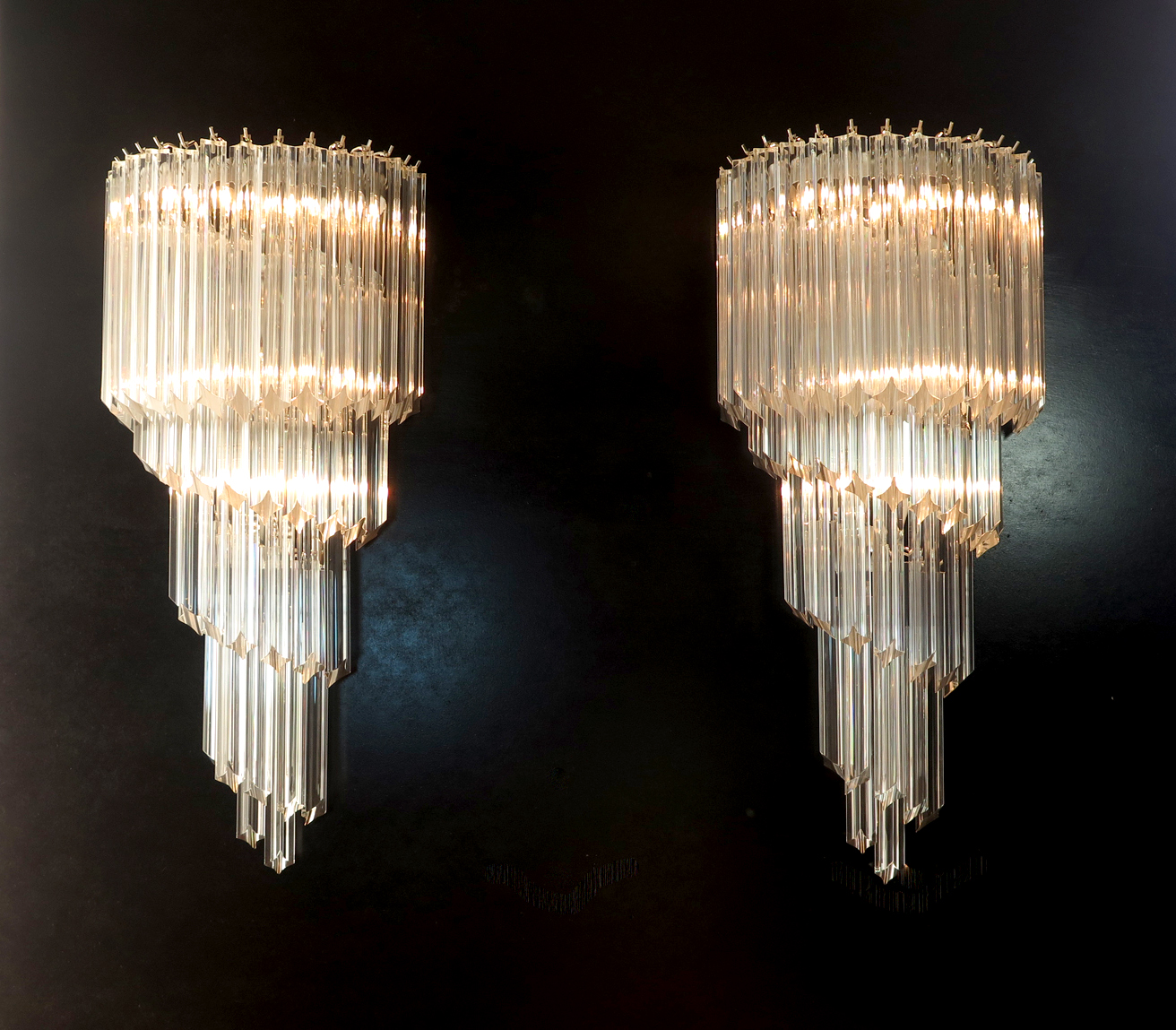 Handblown Murano glass — Quadriedri Transparent