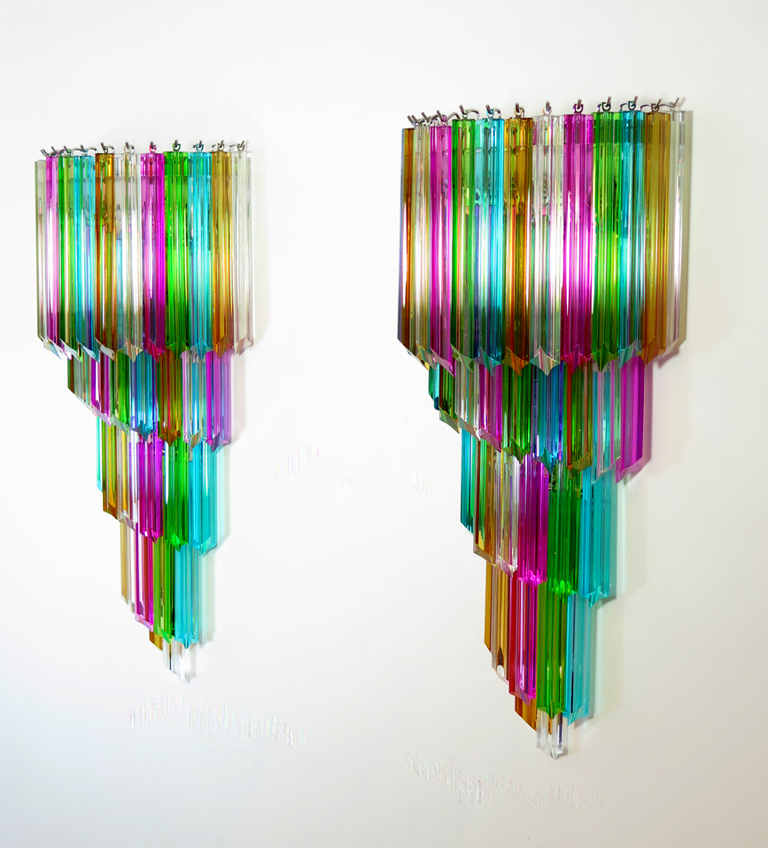 Handblown Murano glass — Quadriedri Multicolour