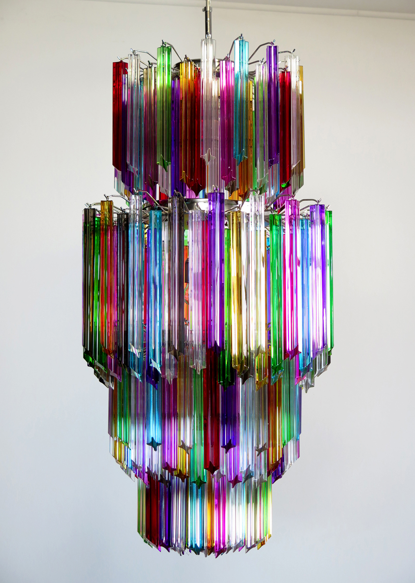 Handblown Murano glass — Quadriedri Multicolour