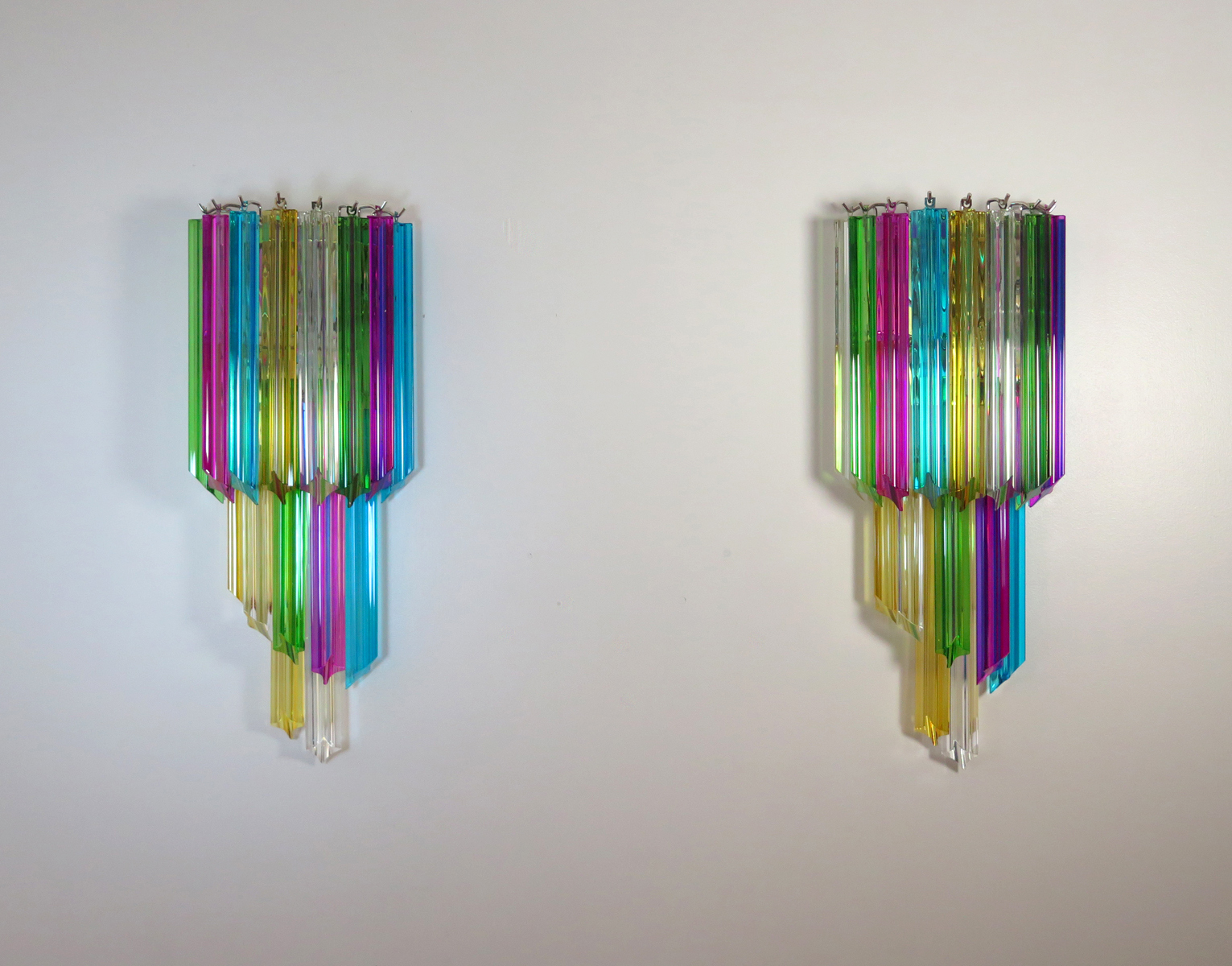 Handblown Murano glass — Quadriedri Multicolour