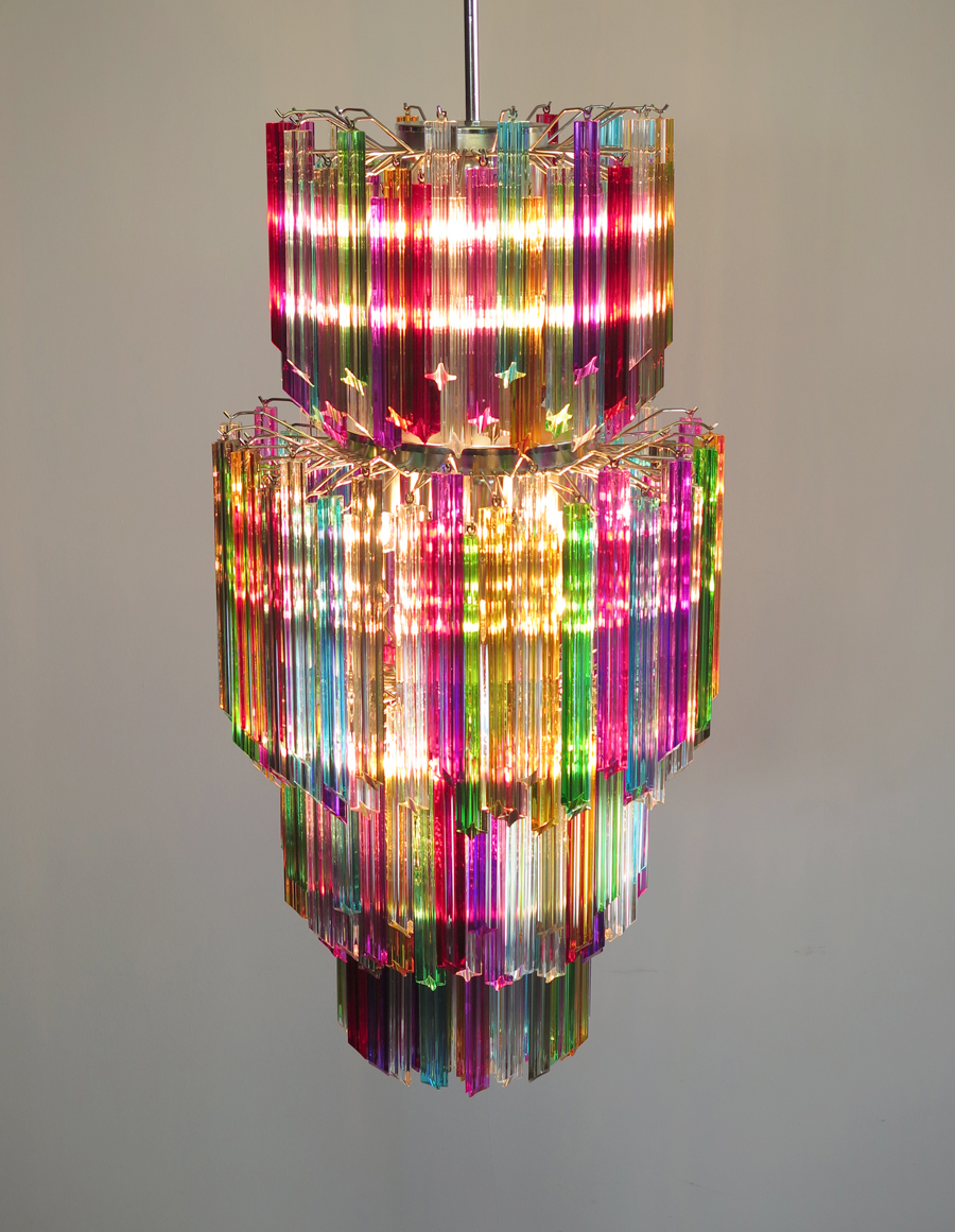 Handblown Murano glass — Quadriedri Multicolour