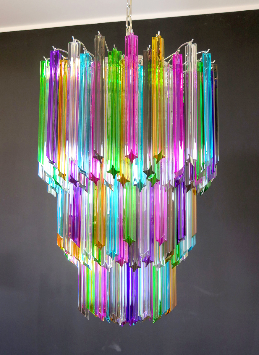 Handblown Murano glass — Quadriedri Multicolour