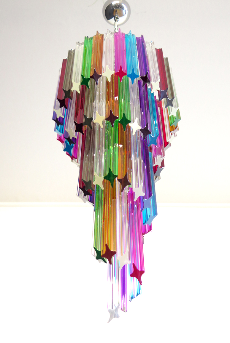 Handblown Murano glass — Quadriedri Multicolour