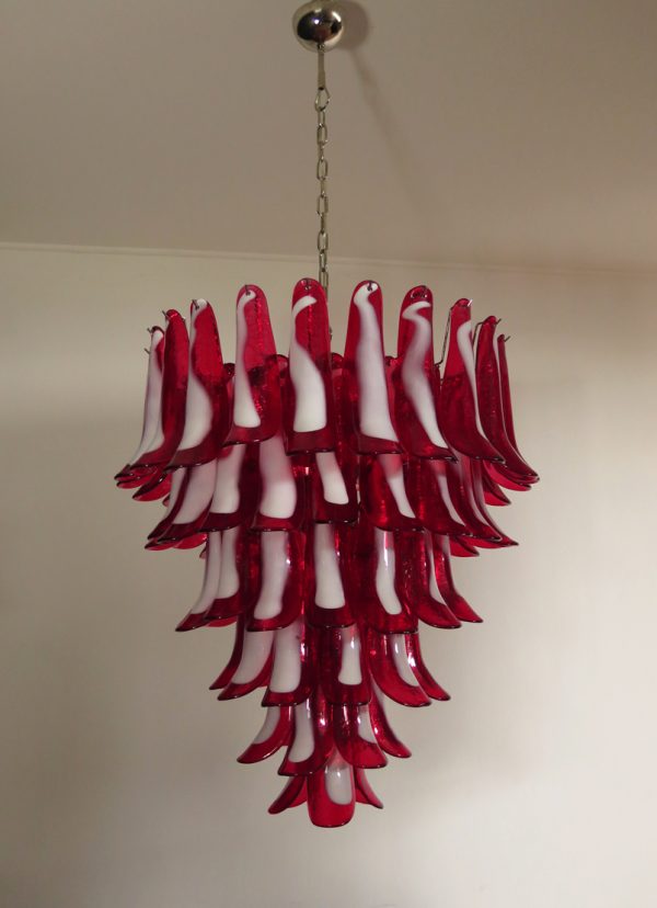 Handblown Murano glass — Petal Red