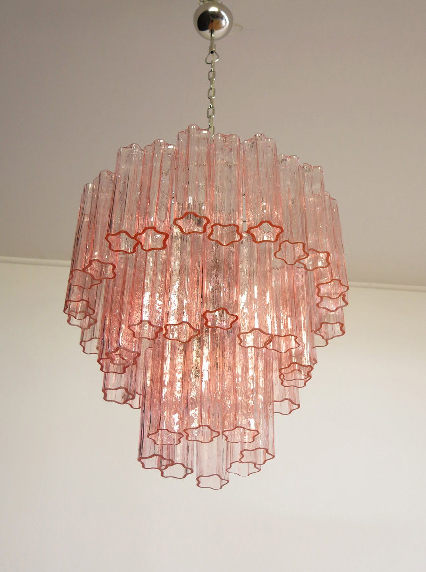 Handblown Murano glass — Tubular Pink
