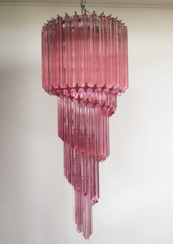 Handblown Murano glass — Quadriedri Pink
