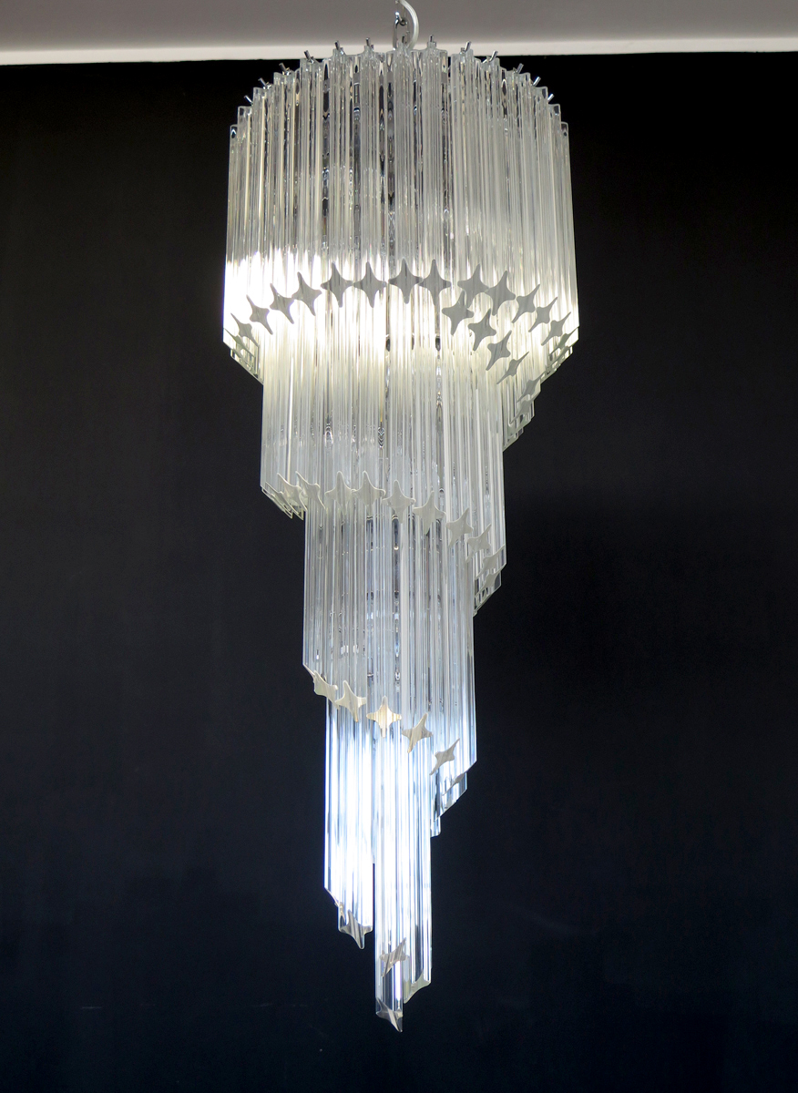 Handblown Murano glass — Quadriedri Transparent