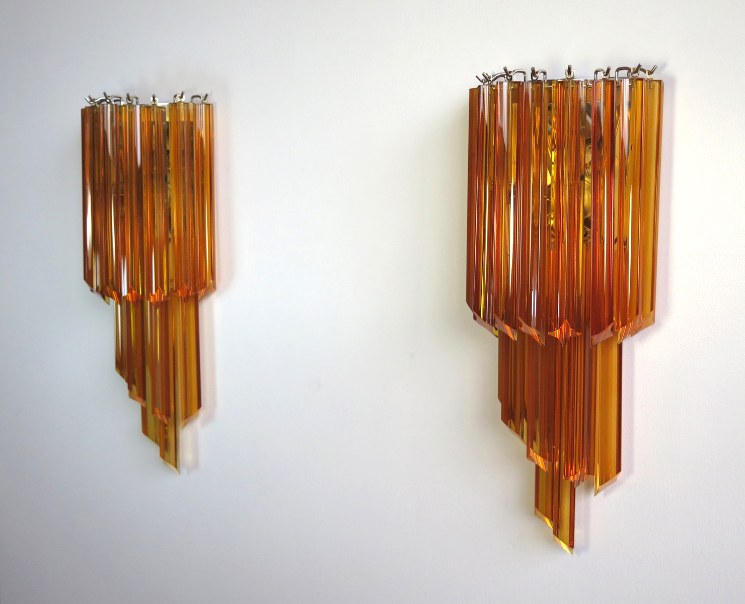 Handblown Murano glass — Quadriedri Amber