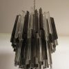 Handblown Murano glass — Triedri Transparent/Smoked