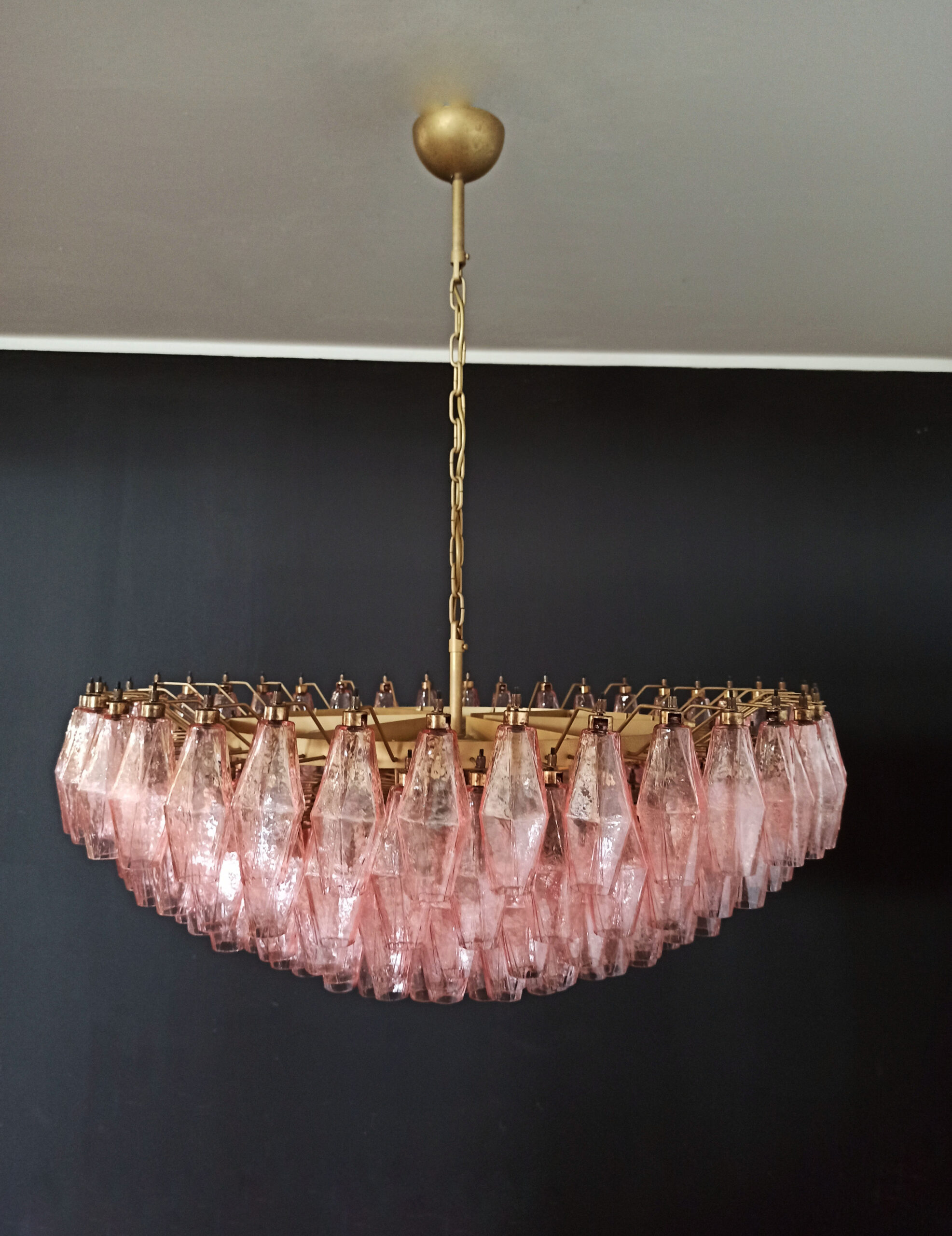 Handblown Murano glass — Poliedri Pink