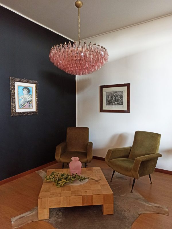 Handblown Murano glass — Poliedri Pink