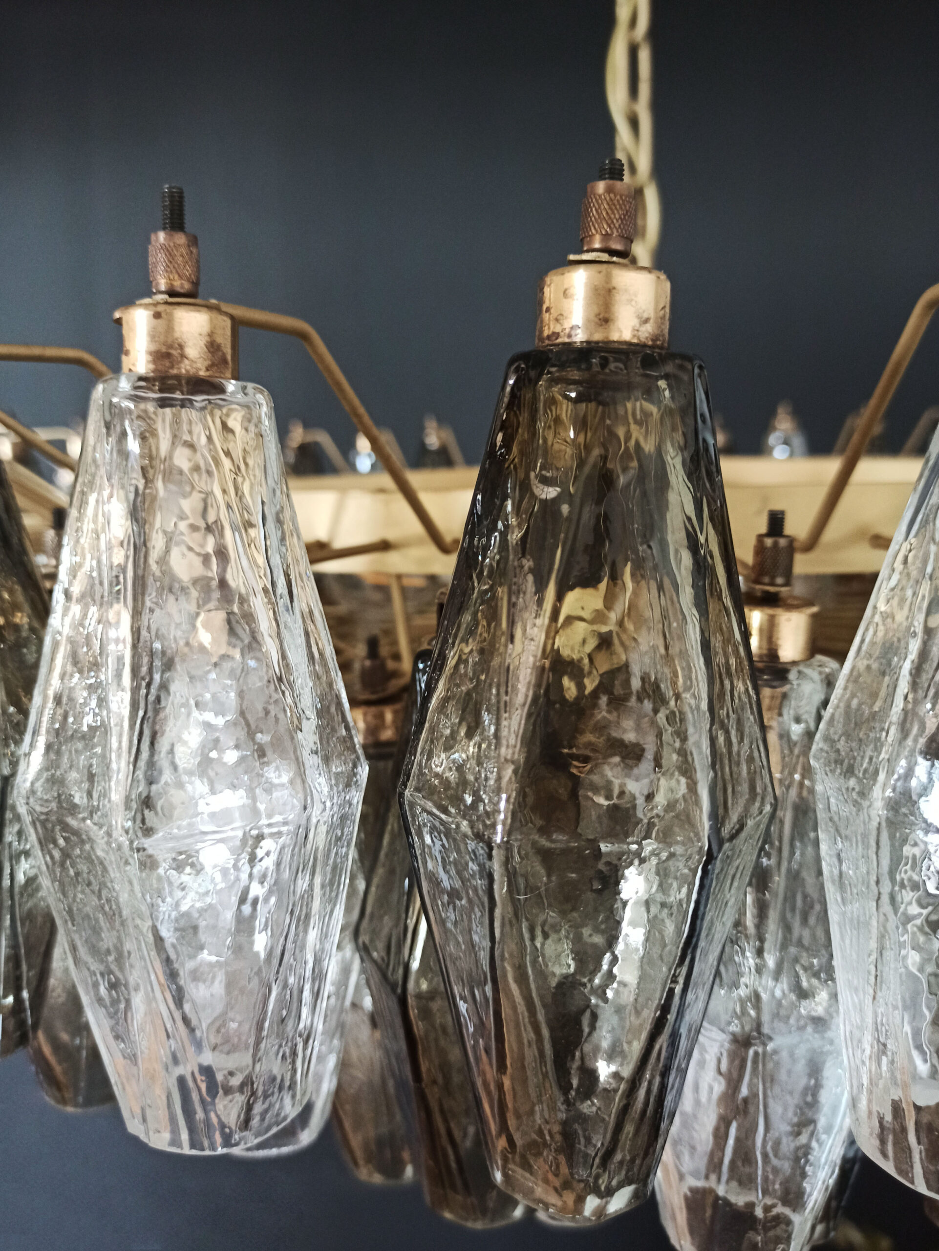 Handblown Murano glass — Poliedri Smoked