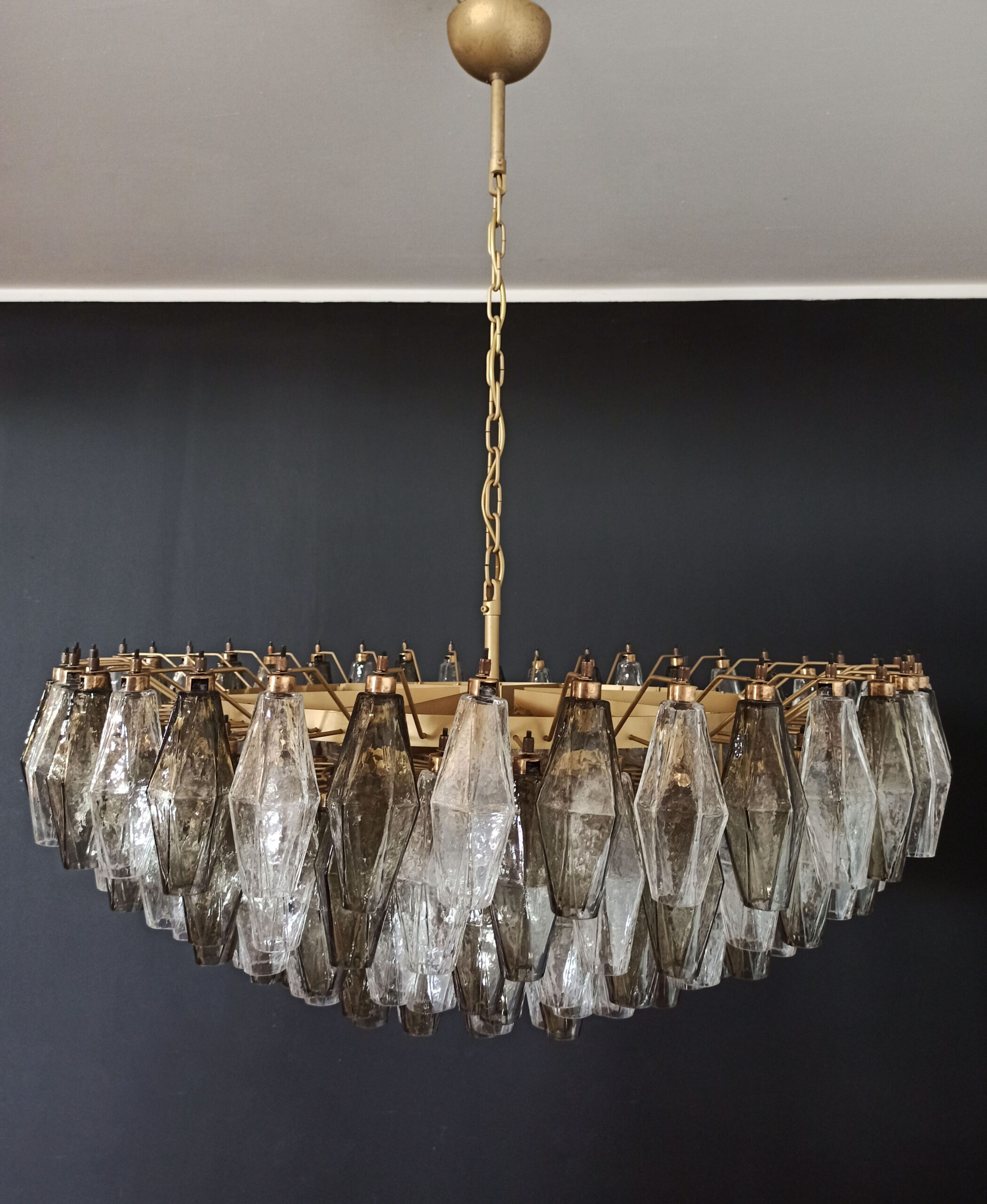 Handblown Murano glass — Poliedri Smoked