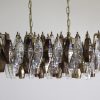 Handblown Murano glass — Poliedri Transparent/Smoked