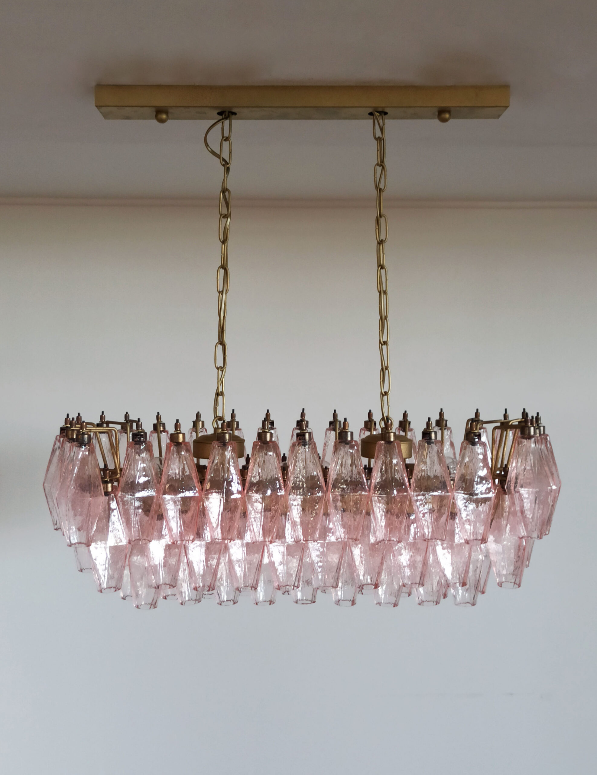 Handblown Murano glass — Poliedri Pink