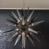 Handblown Murano glass — Sputnik Transparent/Black