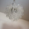 Transparent Murano Tubular Chandelier – 36 Glass Prisms