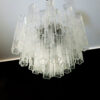 Transparent Murano Tubular Chandelier – 36 Glass Prisms