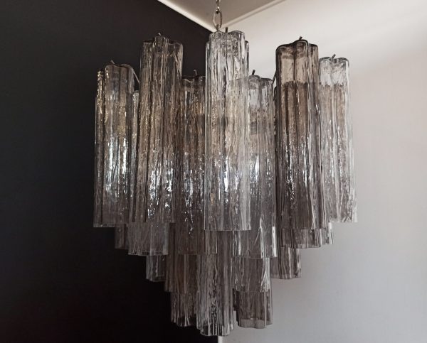 Handblown Murano glass — Tubular Smoked