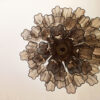 Smoked Murano Tubular Chandelier – 36 Glass Prisms