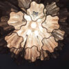 Smoked Murano Tubular Chandelier – 36 Glass Prisms