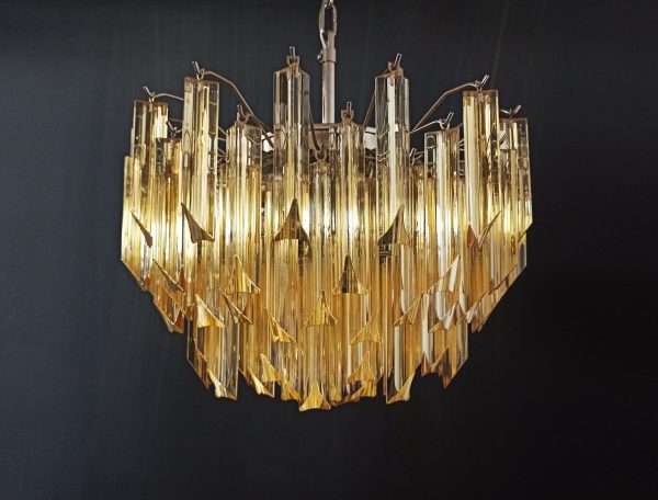 Handblown Murano glass — Triedri Amber