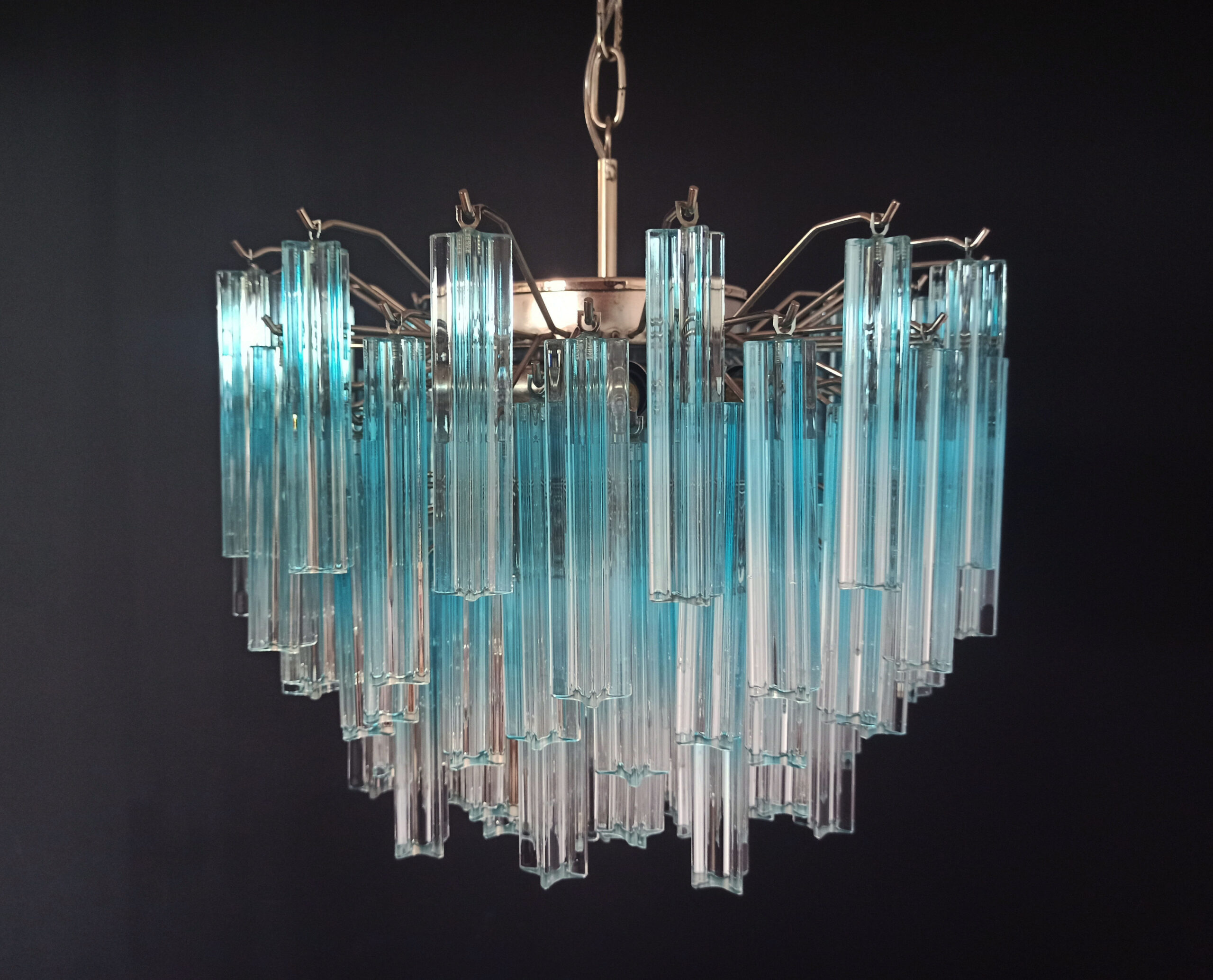 Handblown Murano glass — Quadriedri Blue