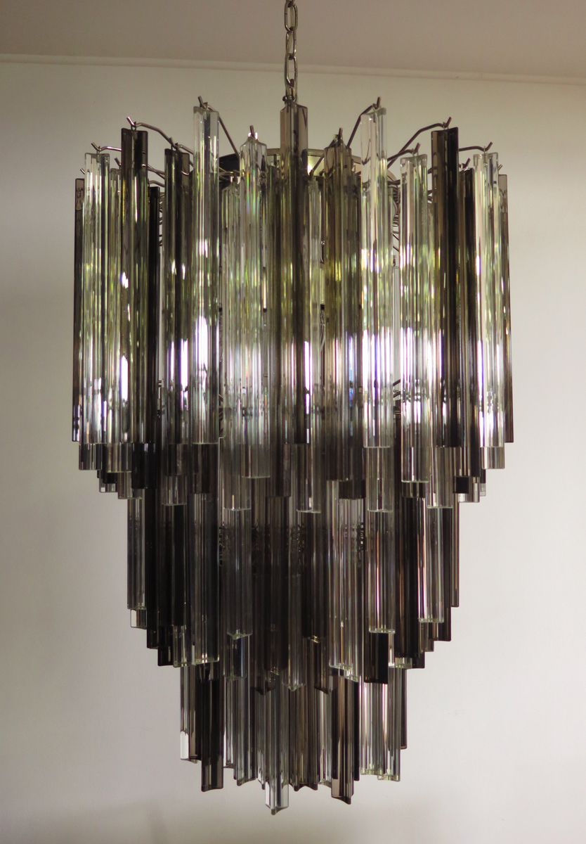 Handblown Murano glass — Triedri Smoked