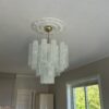 Handblown Murano Tubular Chandelier – 36 Glass Prisms — Murano glass