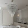 Murano Tubular Chandelier – 75 Glass Prisms — additional view