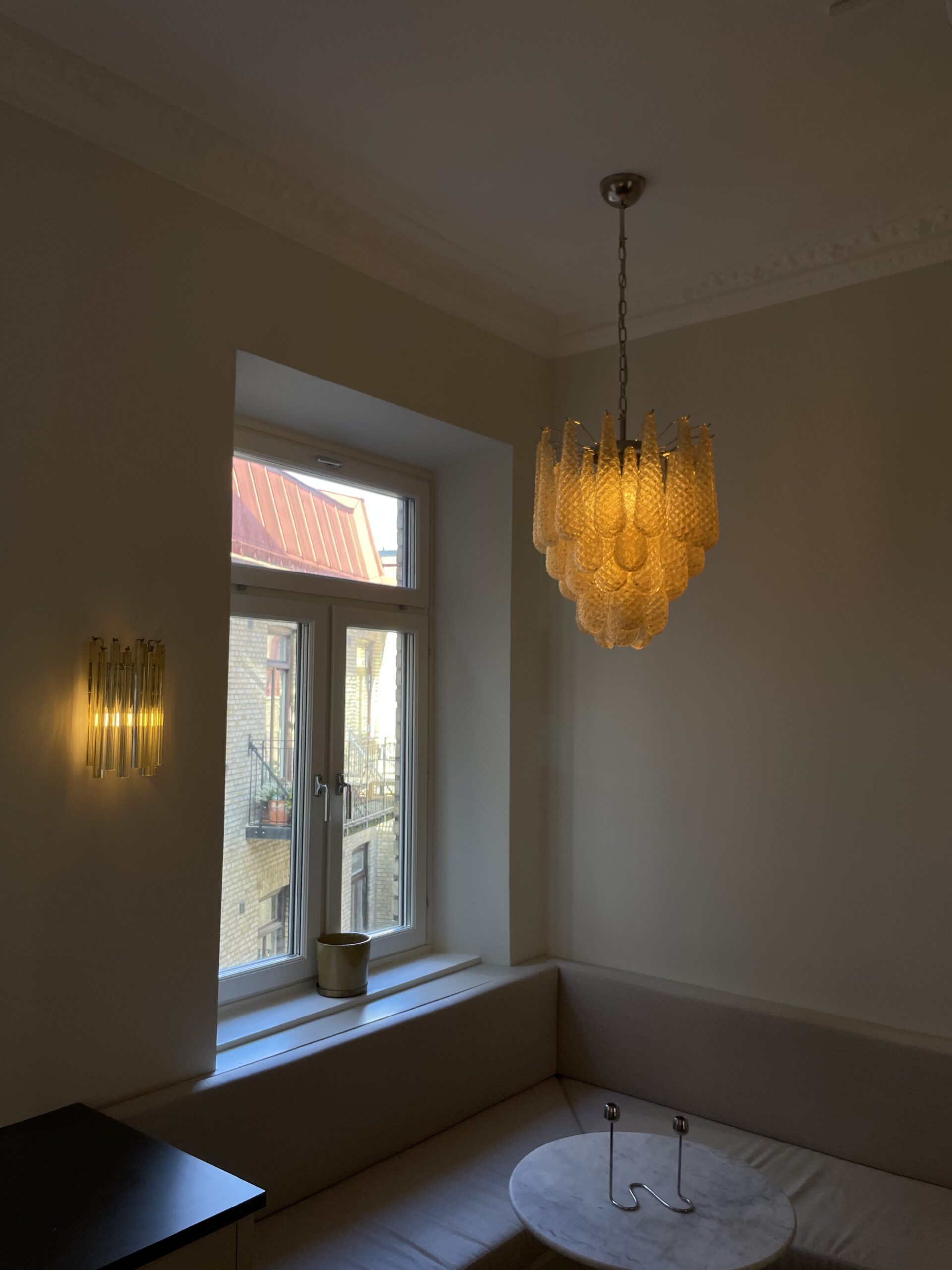 Amber Murano Drops Chandelier – 41 Glass Drops — additional view 3