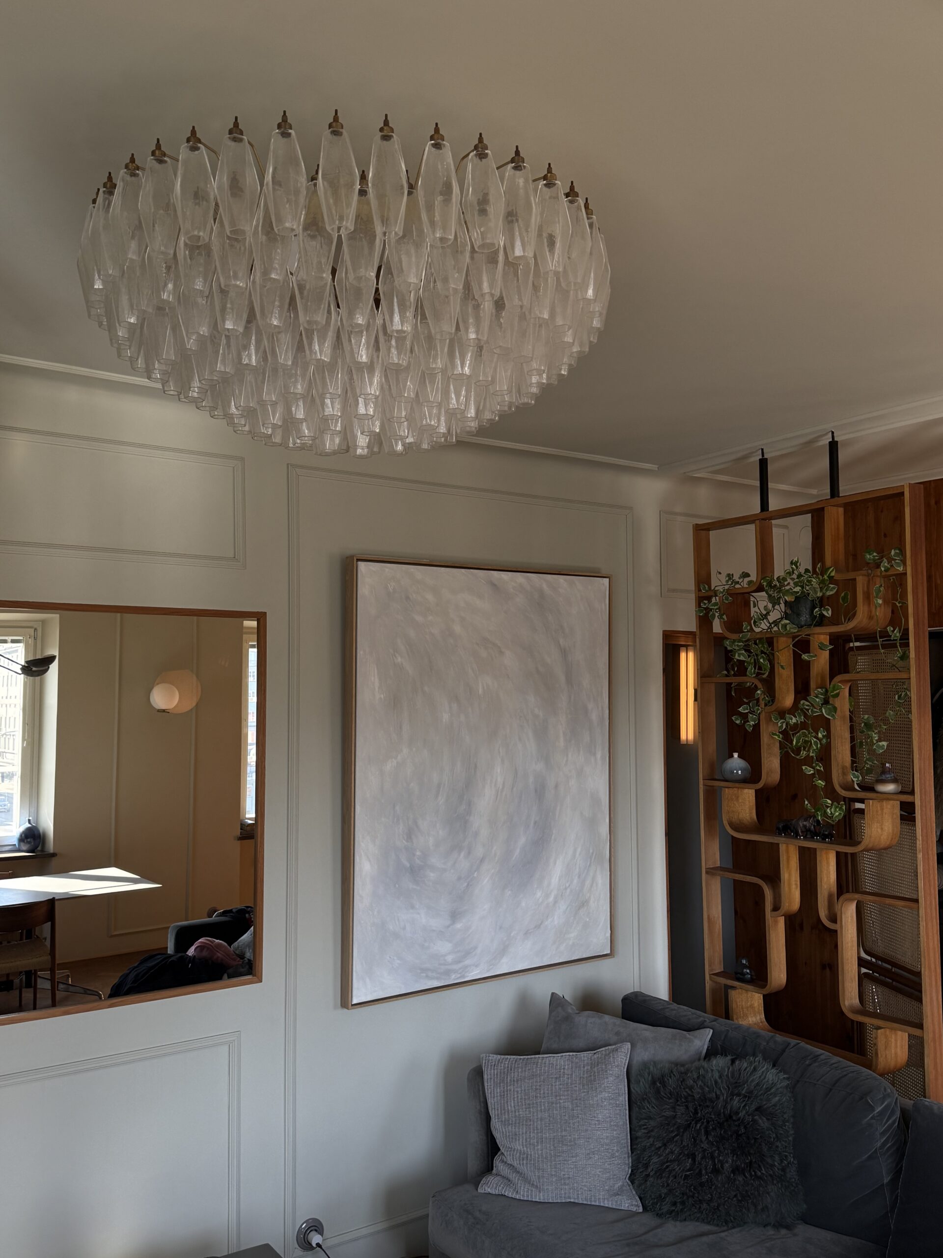 Transparent Murano Poliedri Chandelier – 185 Glasses — additional view 2