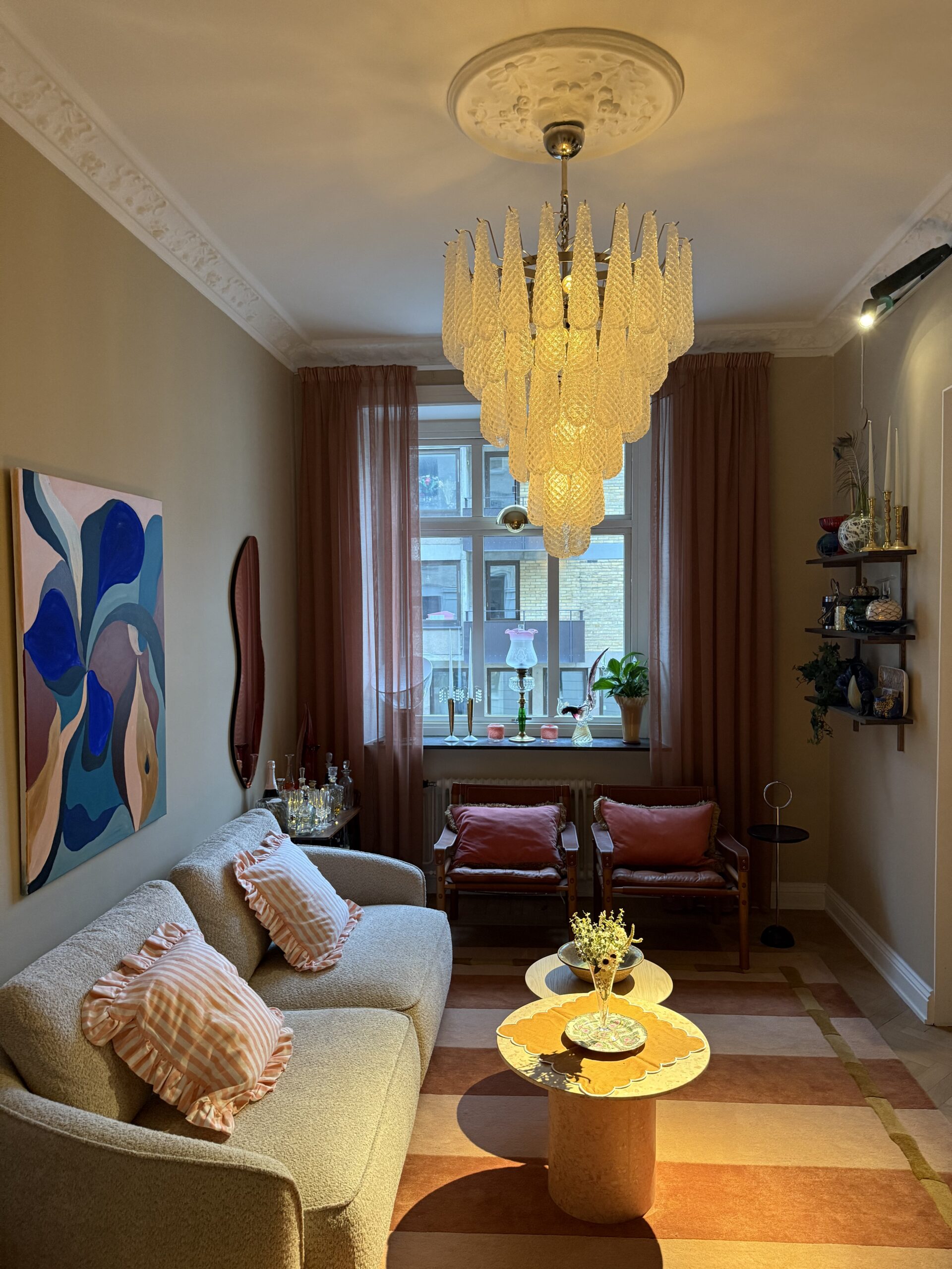 Transparent Murano Drops Chandelier – 75 Glass Drops — additional view 3