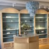 Blue Alabaster Murano Tubular Chandelier – 48 Glass Prisms — additional view 2