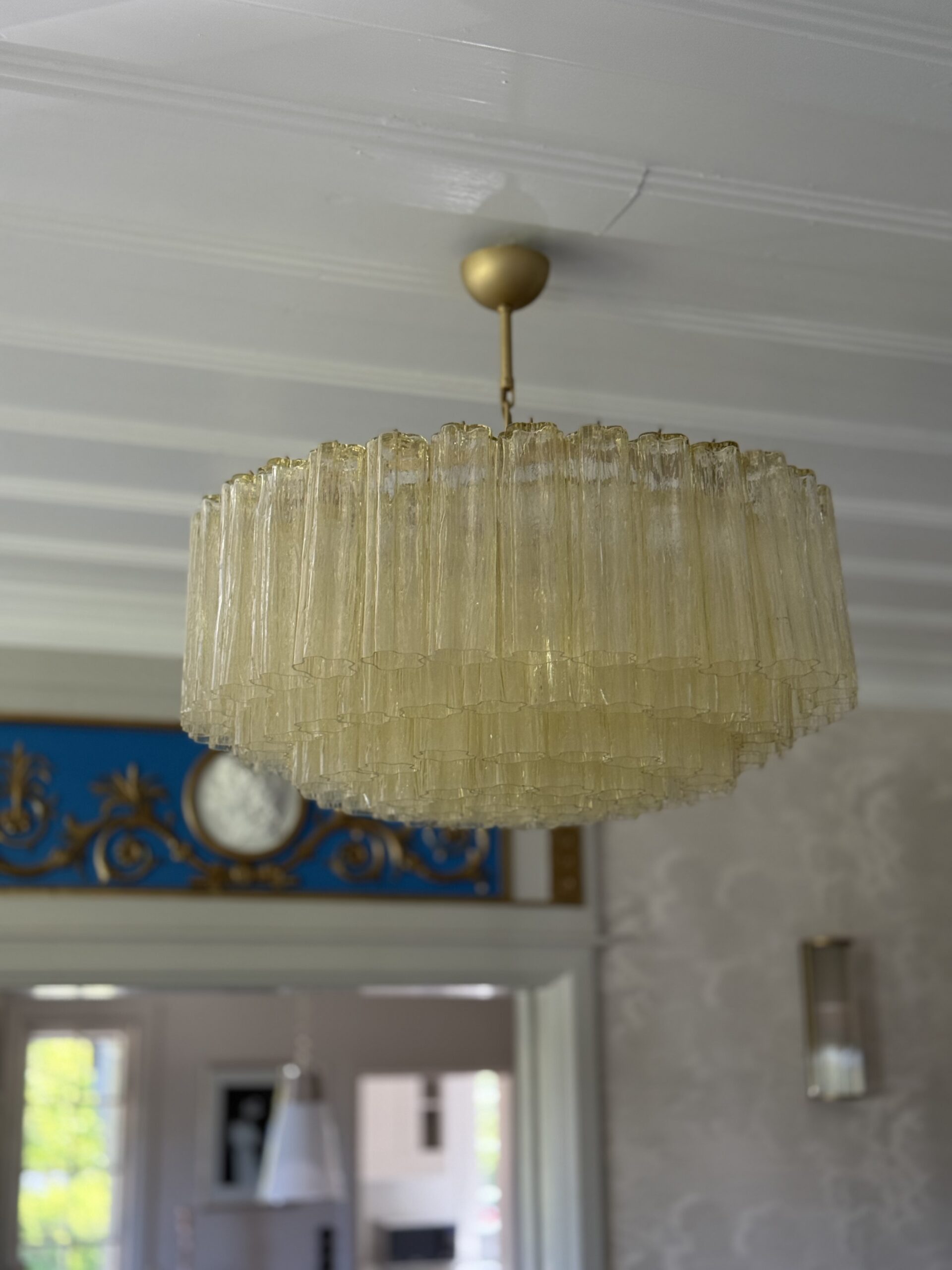 Honey Murano Tubular Chandelier – 101 Glass Prisms — additional view 3